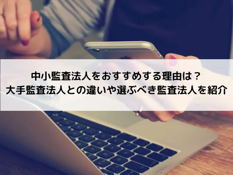 中小監査法人をおすすめする理由は？大手監査法人との違いや選ぶべき監査法人を紹介