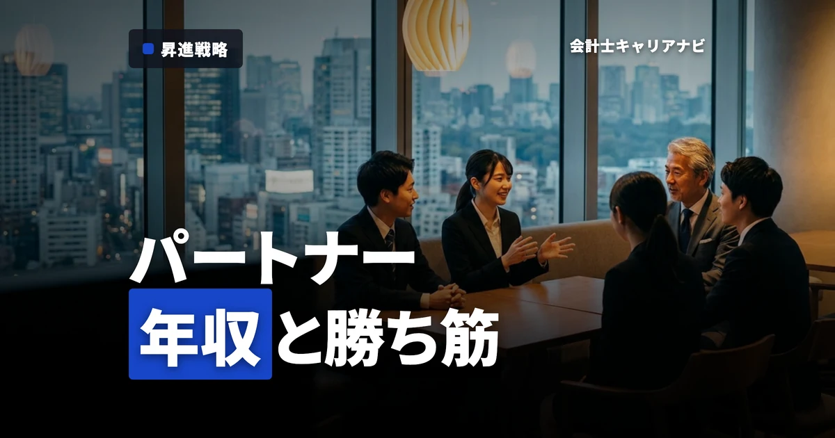 監査法人 パートナーの年収の現実は？若手会計士が知る到達難易度と勝ち筋