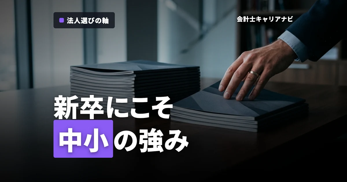 新卒で中小監査法人を選ぶメリットは？年収・ワークライフバランス・大手との違いまで徹底比較！