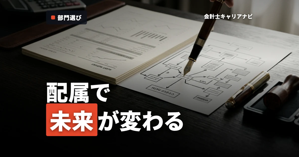 監査法人の配属とは？部門で変わるキャリアパスの未来と公認会計士
