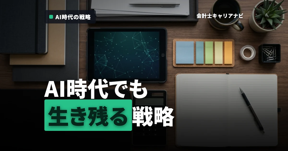 公認会計士の将来性は？AI時代に「やめとけ」と言われる理由と生き残るキャリア戦略
