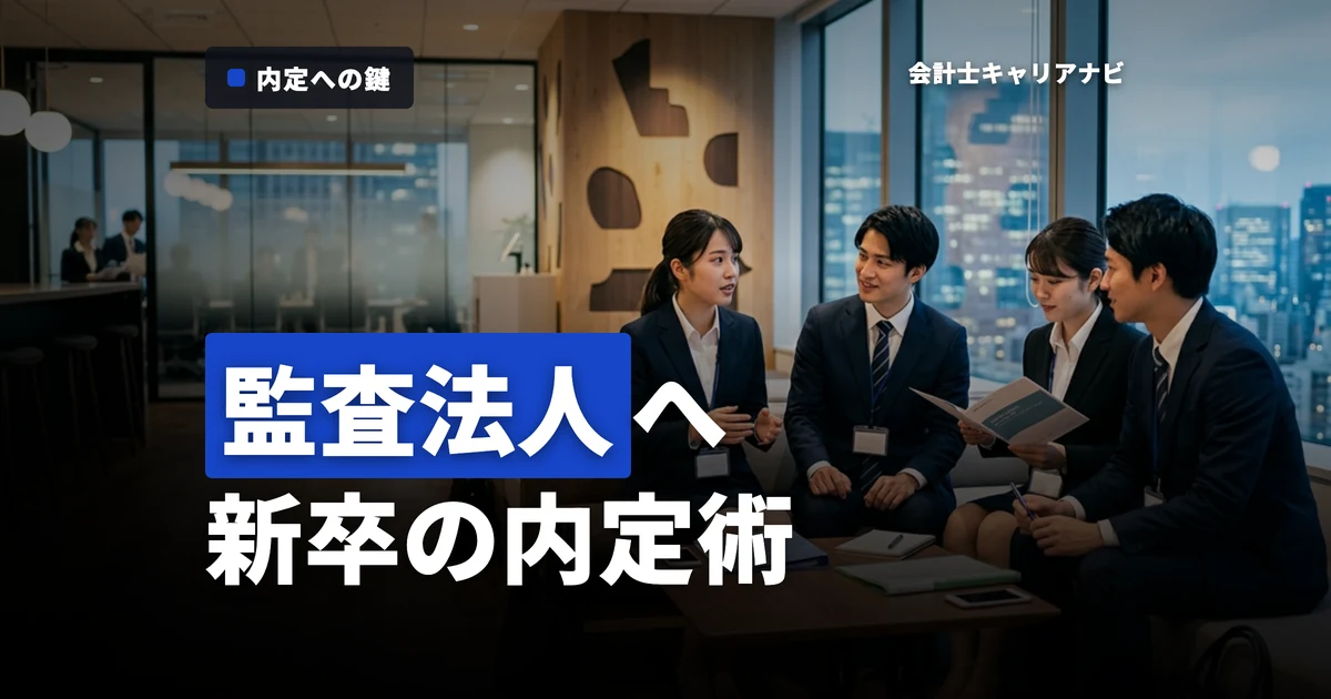 新卒必見！監査法人に就職する方法とは？年収やキャリアパスも解説