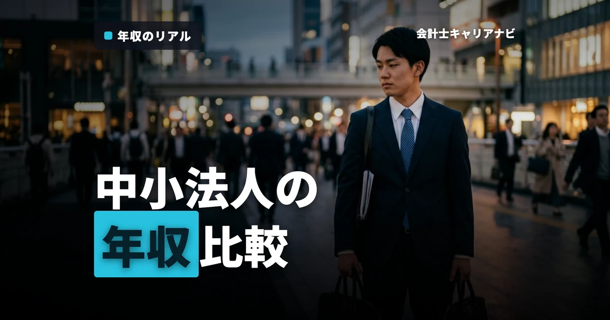 中小監査法人の年収はいくら？役職・年齢による年収の変化や大手監査法人との比較も解説