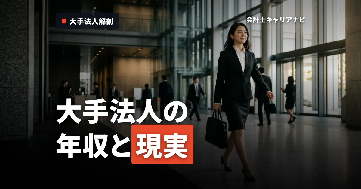 大手会計事務所で働く魅力と現実