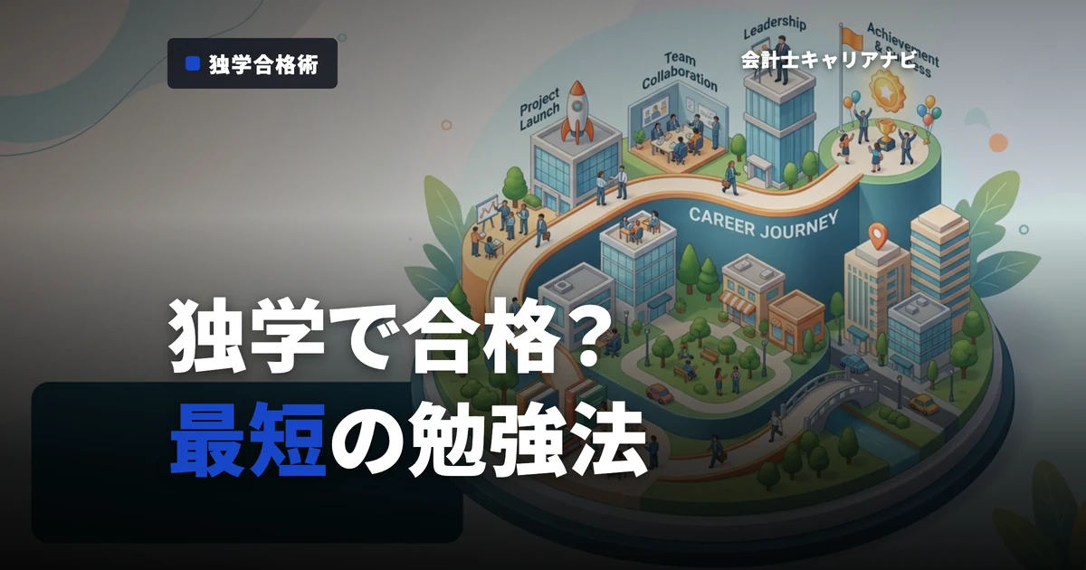 公認会計士は独学で合格できる？最短合格のための勉強法を徹底解説